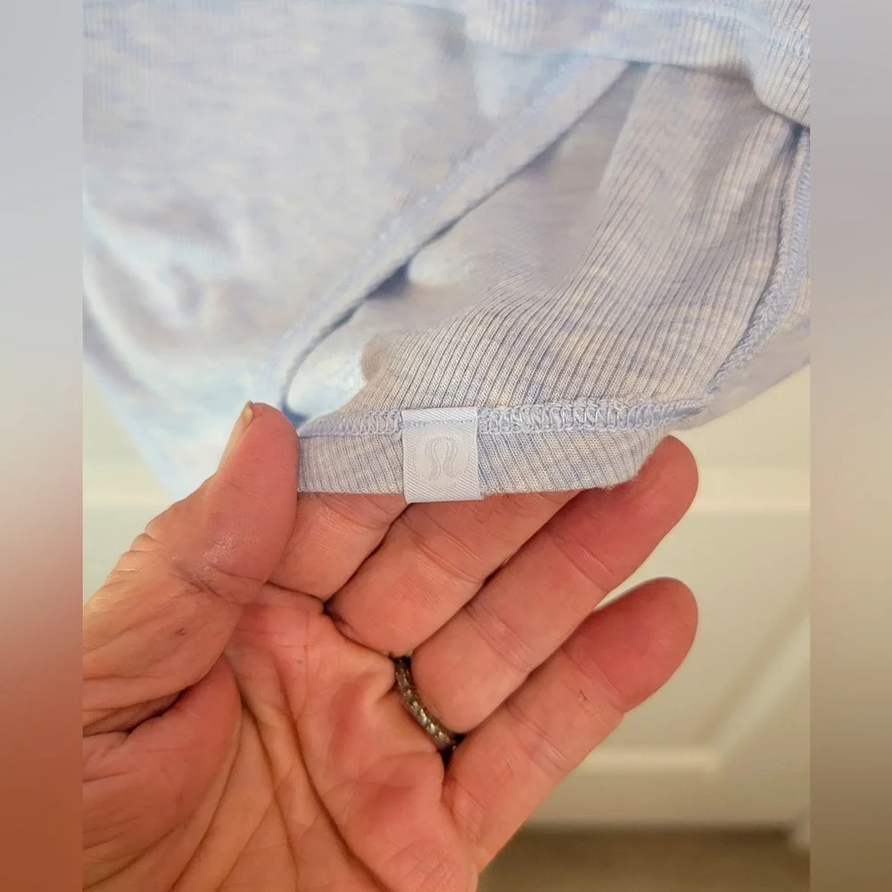 Lululemon Loved and Lifted Long Sleeve•Open Back-Heather Daydream•LIKE NEW•6 - Picture 9 of 15